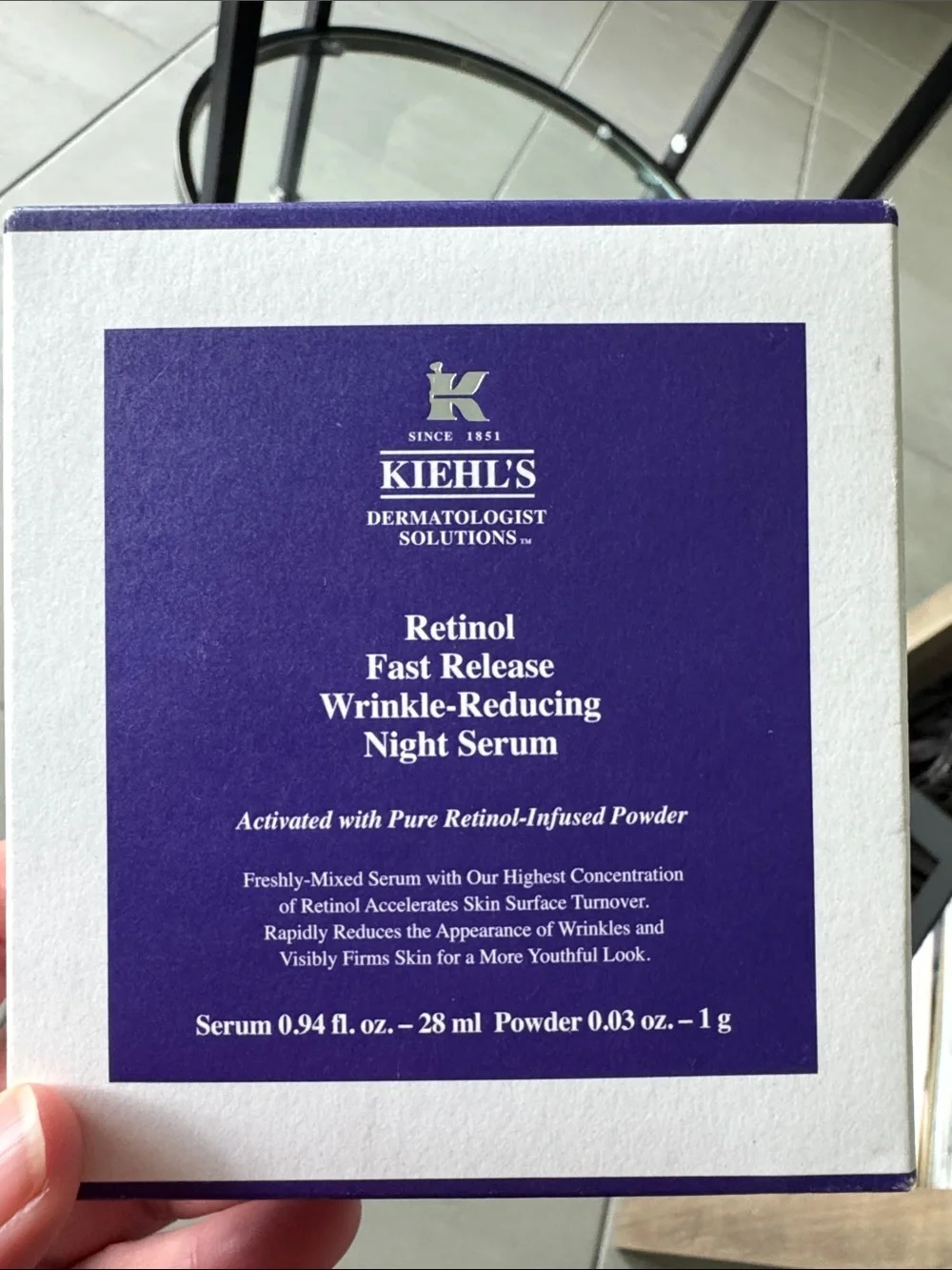 Kiehl's Retinol Fast Release Wrinkle Reducing Night Serum - NWT